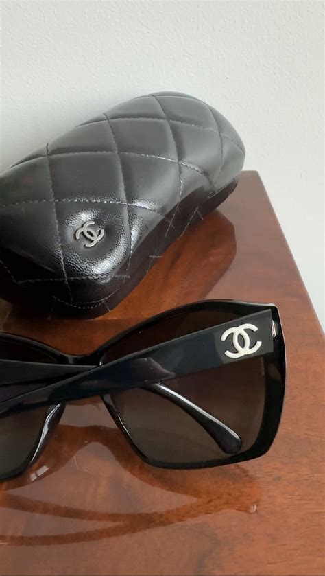 CHANEL Acetate CC Sunglasses 5203 Black